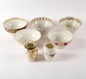 Five slop bowls, Worcester fac
