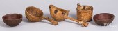FIVE SMALL PIECES OF BURL, 19T