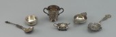 FIVE SMALL SILVER TABLE WARES