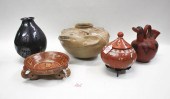 FIVE SOUTH AMERICAN POTTERY VE