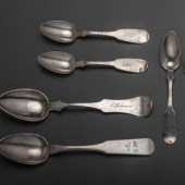 Five Southern Silver Spoons
Ea