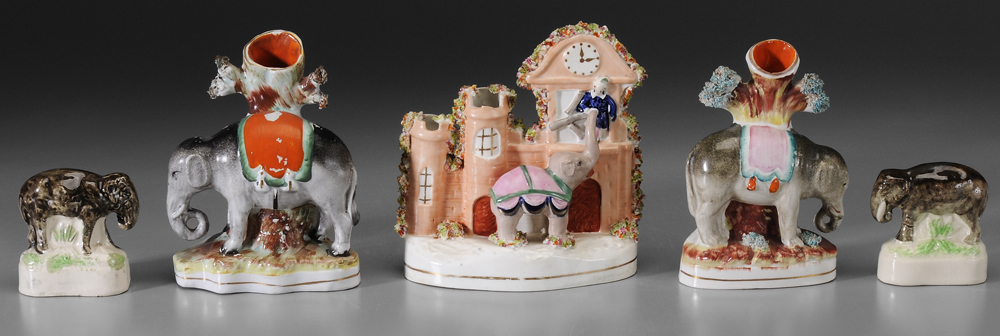 Five Staffordshire Figures,