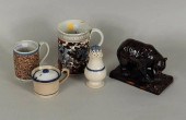 FIVE STAFFORDSHIRE ITEMSFive S