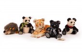 FIVE STEIFF ANIMALSFive Steiff
