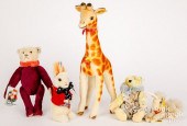 FIVE STEIFF ANIMALSFive Steiff