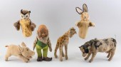 FIVE STEIFF TOYS 20TH CENTURY