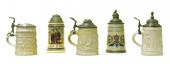 Five steins including: half li