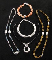 Five Sterling and Stone Neckla