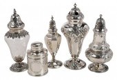 FIVE STERLING MUFFINEERS AND T