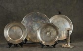 FIVE STERLING SILVER HOLLOWARE