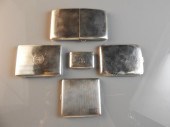 FIVE STERLING SILVER SMOKING A