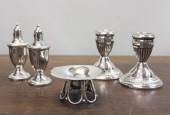 FIVE STERLING SILVER TABLEWARE