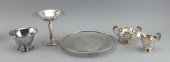 FIVE STERLING SILVER TABLEWARE