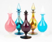 FIVE STEUBEN COLOGNES Corning,