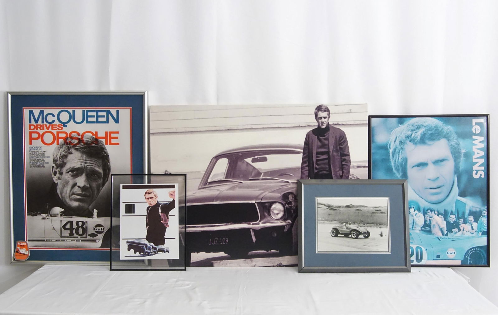 FIVE STEVE MCQUEEN PHOTO'S AND