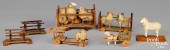 FIVE STICK LEG SHEEP PULL TOYS