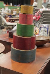 FIVE STORAGE BOXES. American