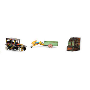 Five Tin Lithograph Banks and