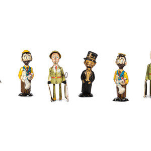 Five Tin Lithograph Figural