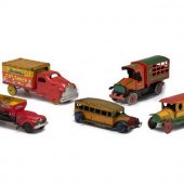 Five Tin Lithograph Vehicles
A