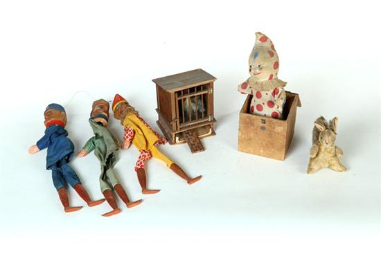 ****FIVE TOYS.  Probably Germany 