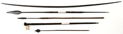 Five tribal weapons: arrow with