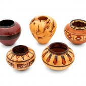 Five Turned Wood Bowls by Ray