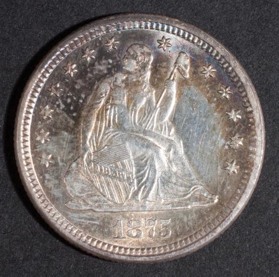 Five United States seated Liberty