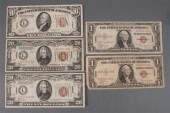 Five United States silver cert