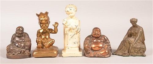 FIVE VARIOUS FIGURAL STILL
