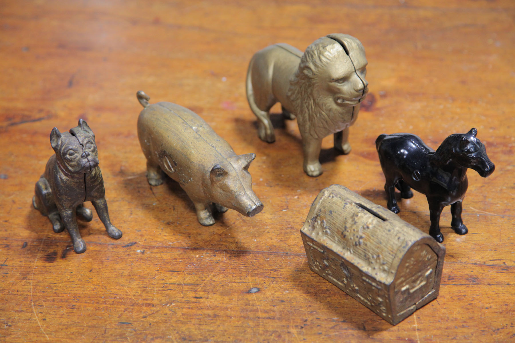FIVE VARIOUS STILL BANKS.  American