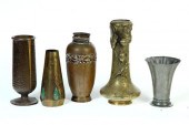 FIVE VASES.  American  early 2