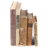 FIVE VINTAGE BOOKS: DE FOE'S R