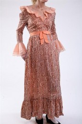 FIVE VINTAGE DESIGNER DRESSES.