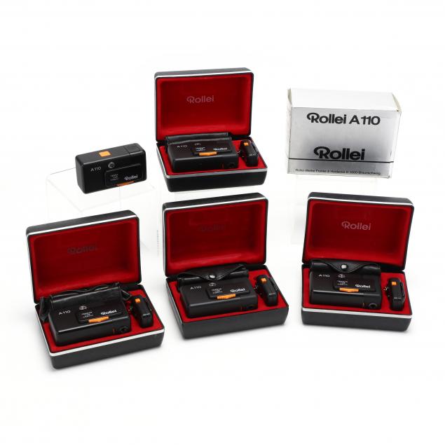 FIVE VINTAGE ROLLEI A110 COMPACT