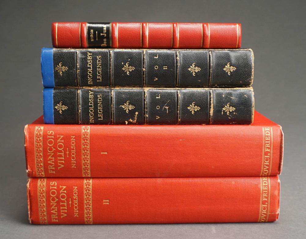 FIVE VOLUMES CONSISTING OF FABLES