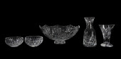 FIVE WATERFORD CRYSTAL TABLE A