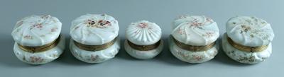 Five Wavecrest dresser boxes: