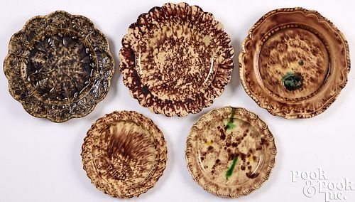FIVE WHIELDON TYPE TORTOISESHELL