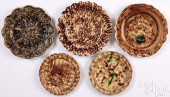 FIVE WHIELDON TYPE TORTOISESHE