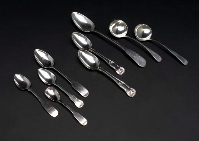 Five William IV Sterling Silver