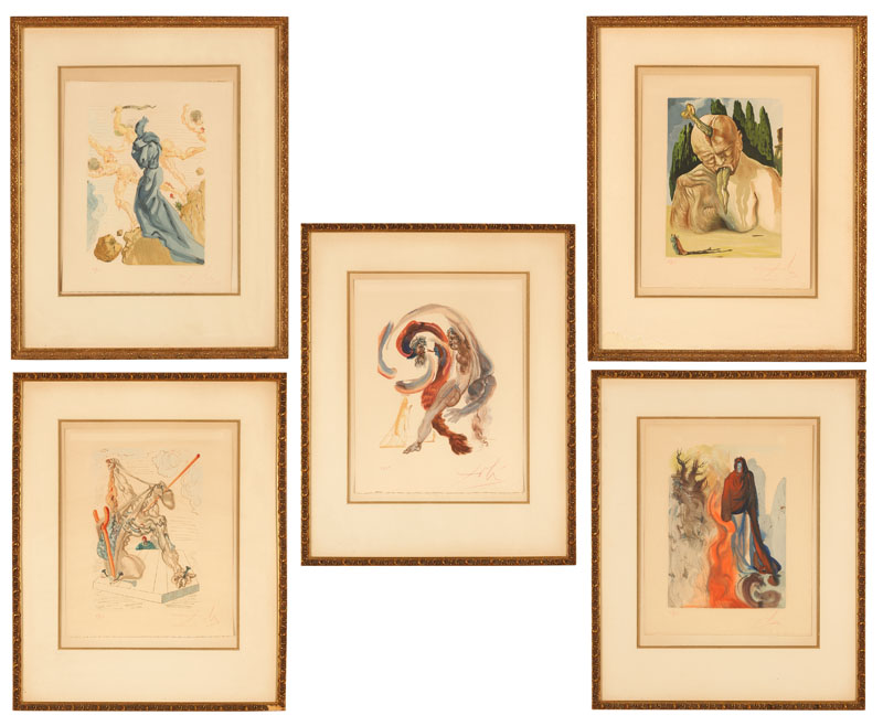 ''Five works from La Divine