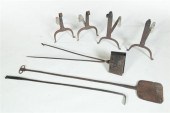 FIVE WROUGHT IRON FIREPLACE IT