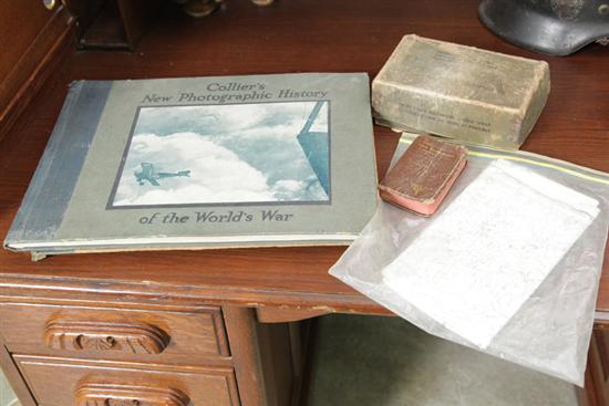 FIVE WWI AND WWII ITEMS INCLUDING
