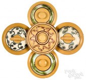 FIVE YELLOWWARE LIDSFive yello