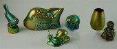 FIVE ZSOLNAY PORCELAIN IRIDESC