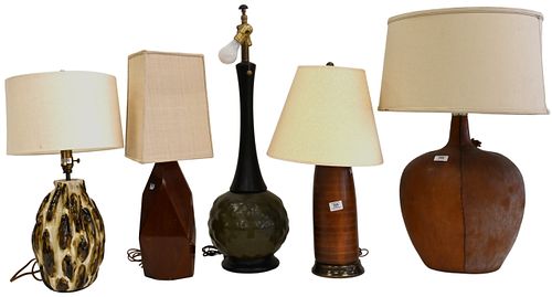 FIVETABLE LAMPSFive Table Lamps, to