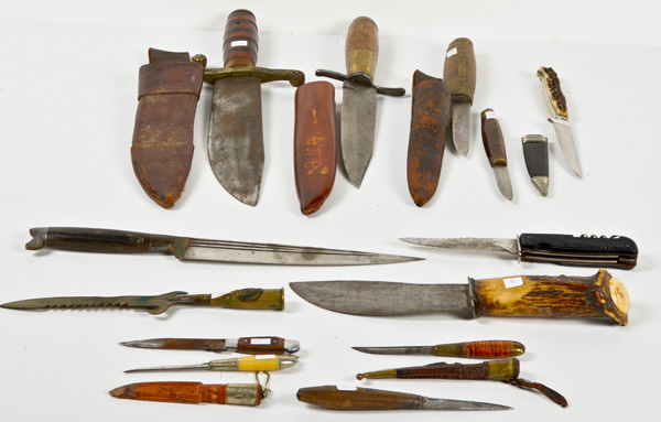 Fixed Blade Knives Lot of