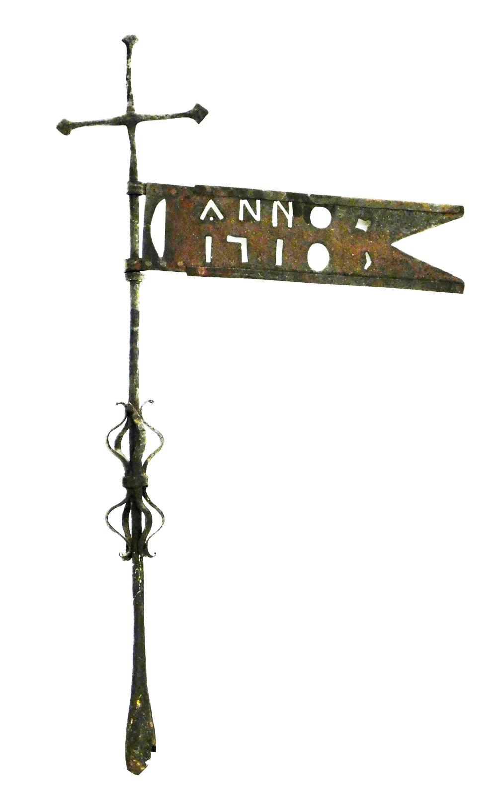 FLAG BANNER WEATHERVANE, "ANNO