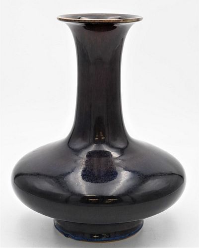 FLAMBE GLAZED VASE HAVING FLARED